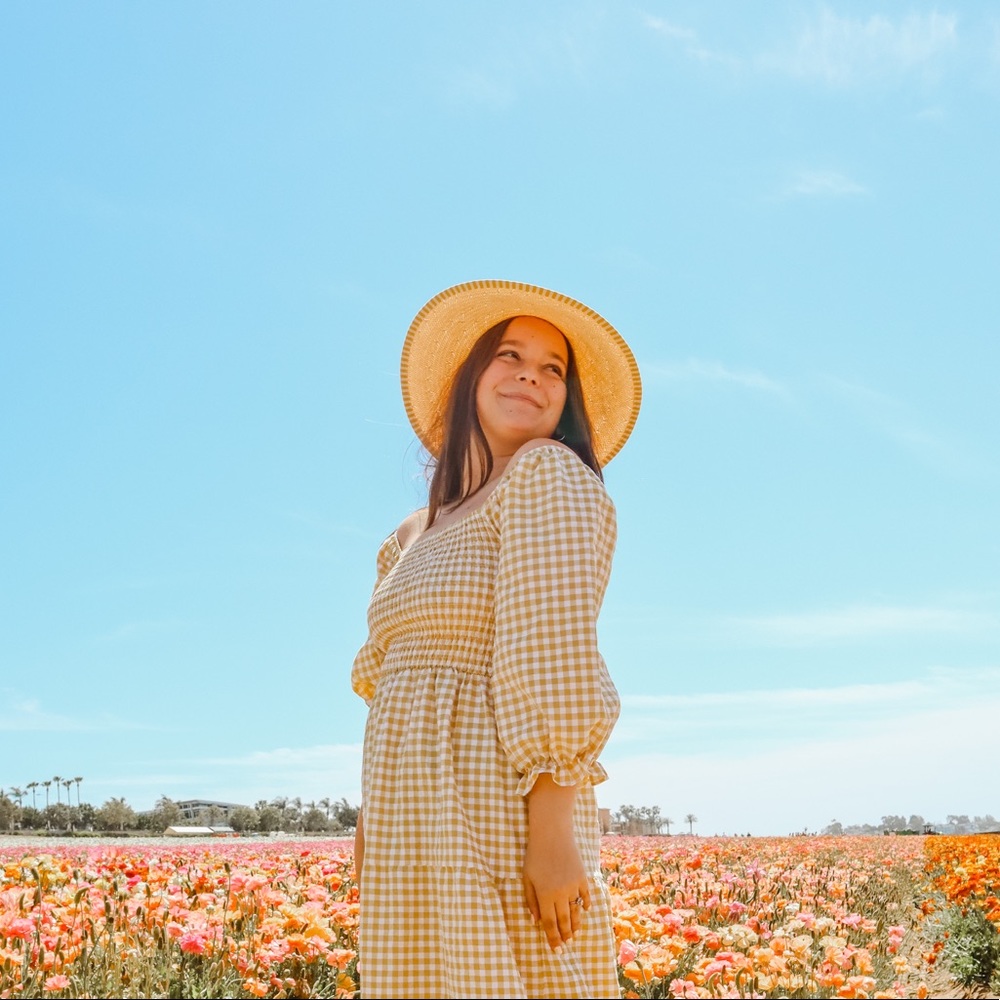 Amazon | Cottagecore Puff Sleeve Off The Shoulder Gingham Dress